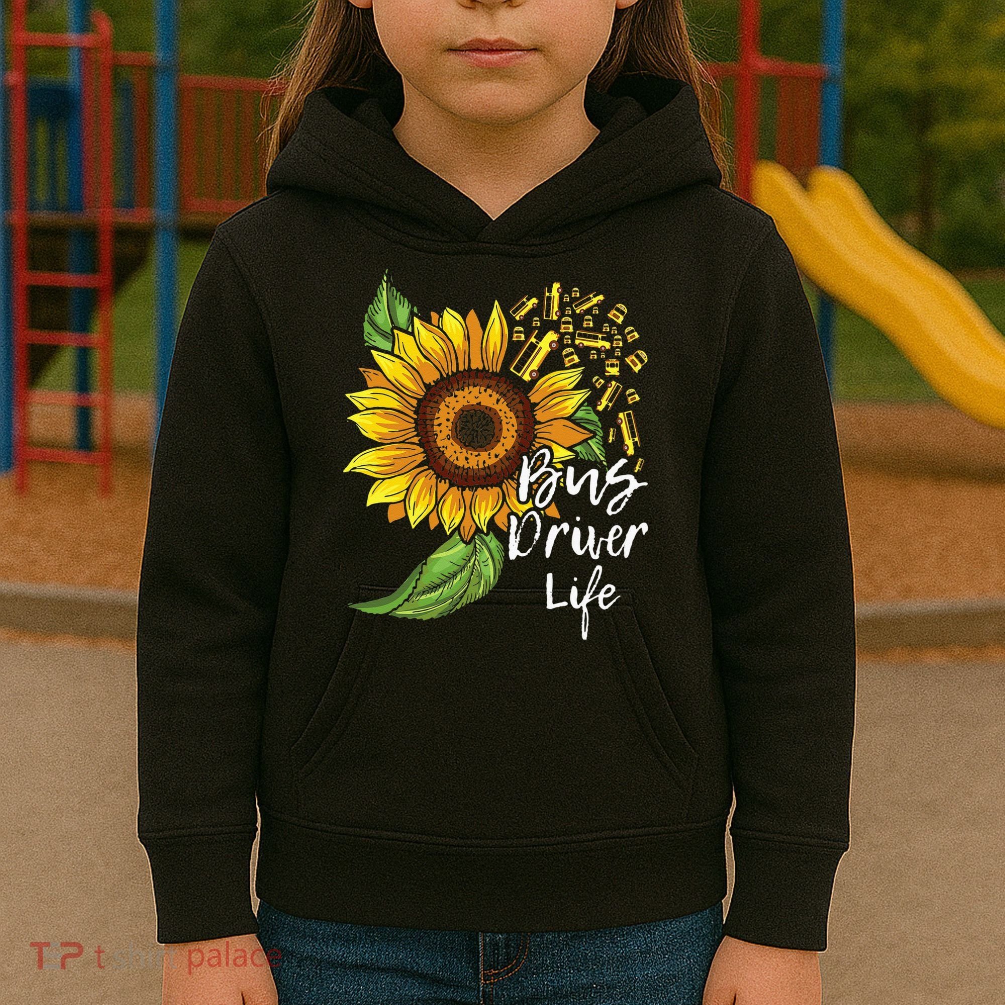 Bus Driver Life School Bus Driver Appreciation Kids Hoodie