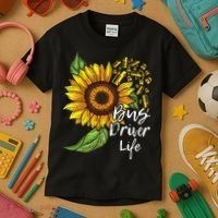 Bus Driver Life School Bus Driver Appreciation Kids T-Shirt thumb 3