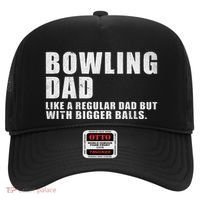 Bowling Dad Like A Regular Dad But Bigger Balls Hat thumb 0