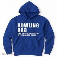 Bowling Dad Like A Regular Dad But Bigger Balls Hoodie thumb 0