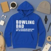 Bowling Dad Like A Regular Dad But Bigger Balls Hoodie thumb 3