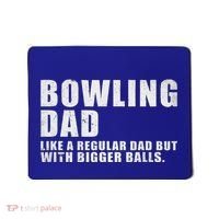 Bowling Dad Like A Regular Dad But Bigger Balls Mousepad thumb 0