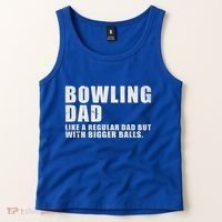 Bowling Dad Like A Regular Dad But Bigger Balls Tank Top thumb 2