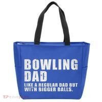 Bowling Dad Like A Regular Dad But Bigger Balls Tote Bag thumb 0