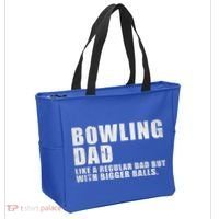 Bowling Dad Like A Regular Dad But Bigger Balls Tote Bag thumb 2