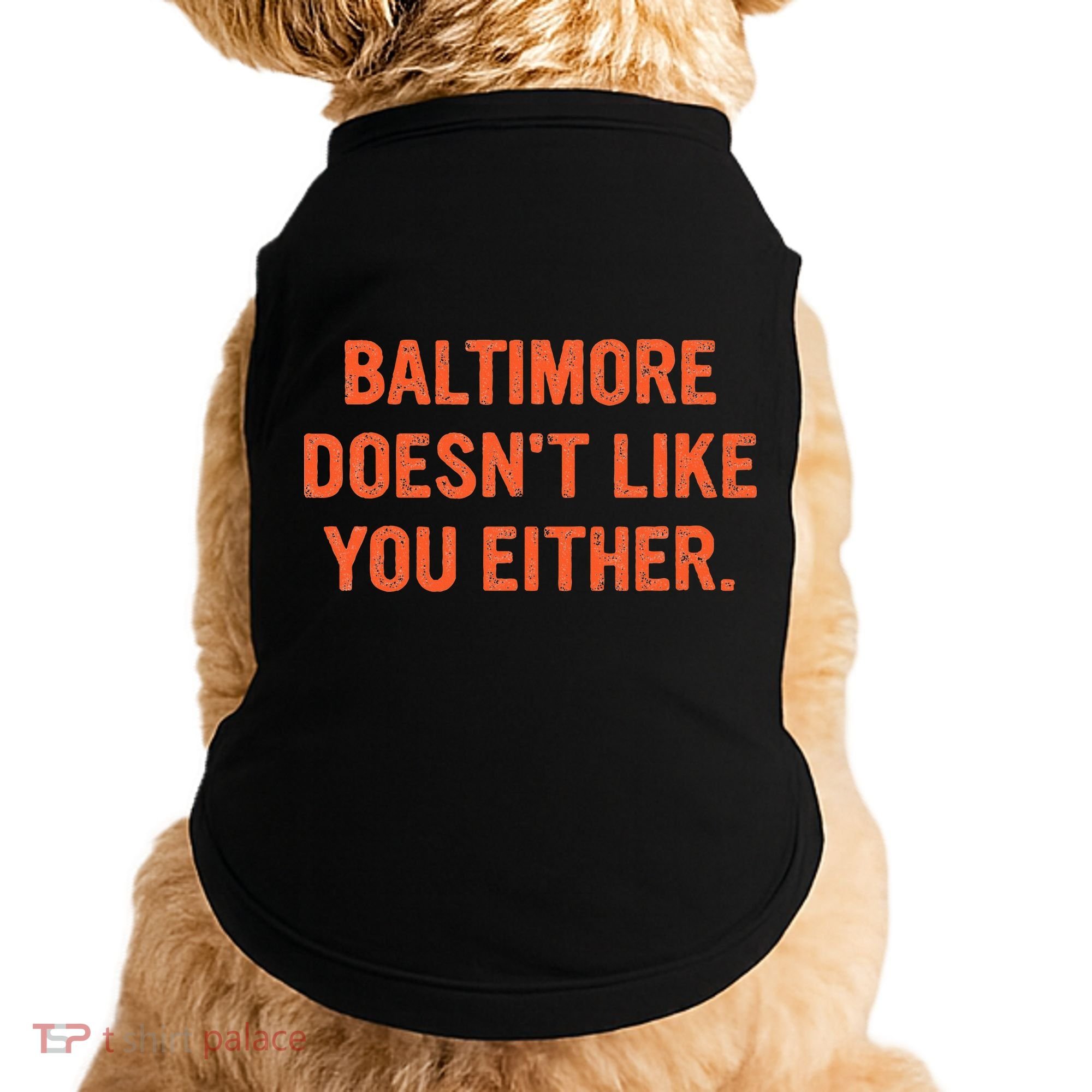 Baltimore DoesnT Like You Either Apparel Doggie Tank