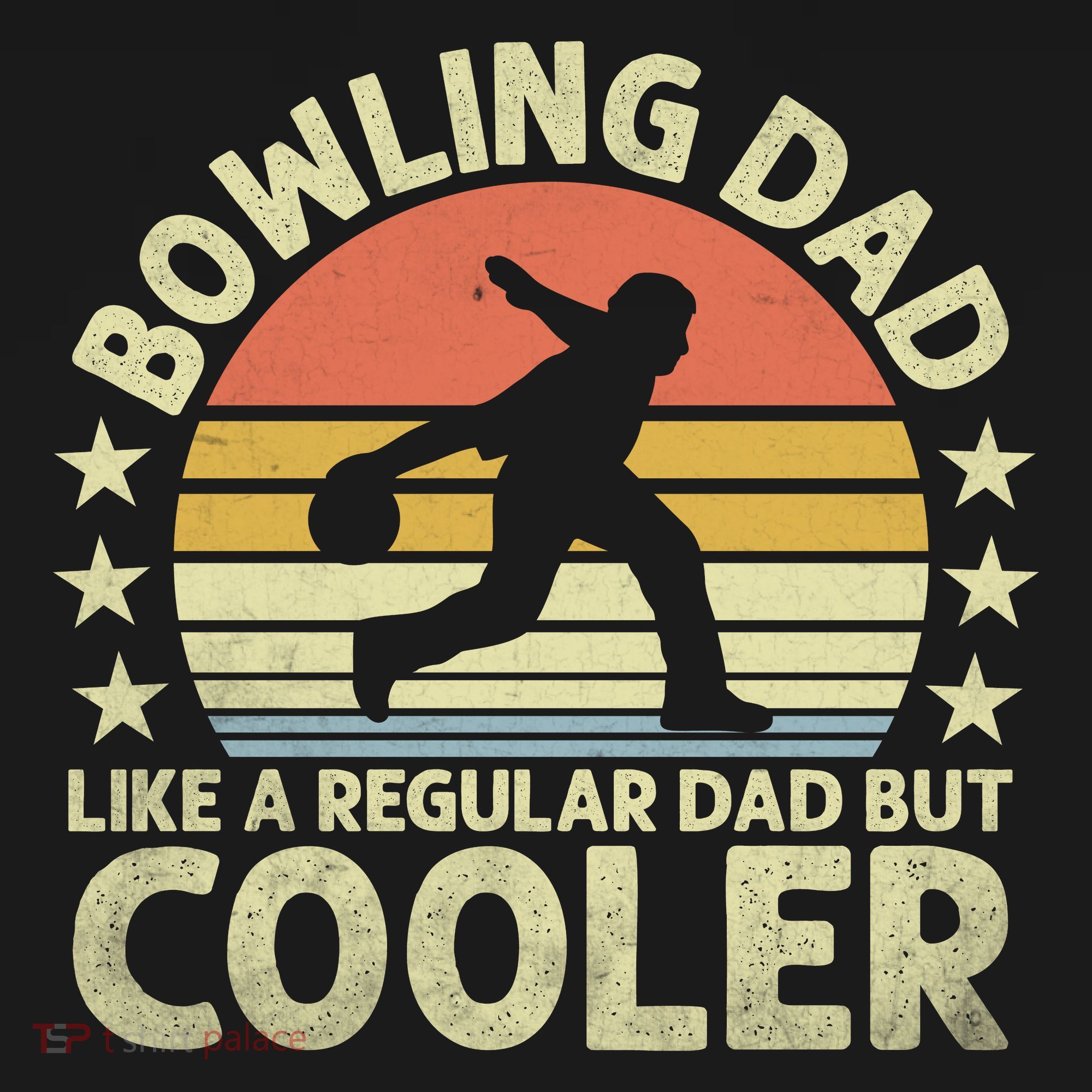 Bowling Dad Like A Regular Dad But Cooler Button