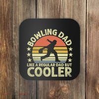 Bowling Dad Like A Regular Dad But Cooler Coaster thumb 0