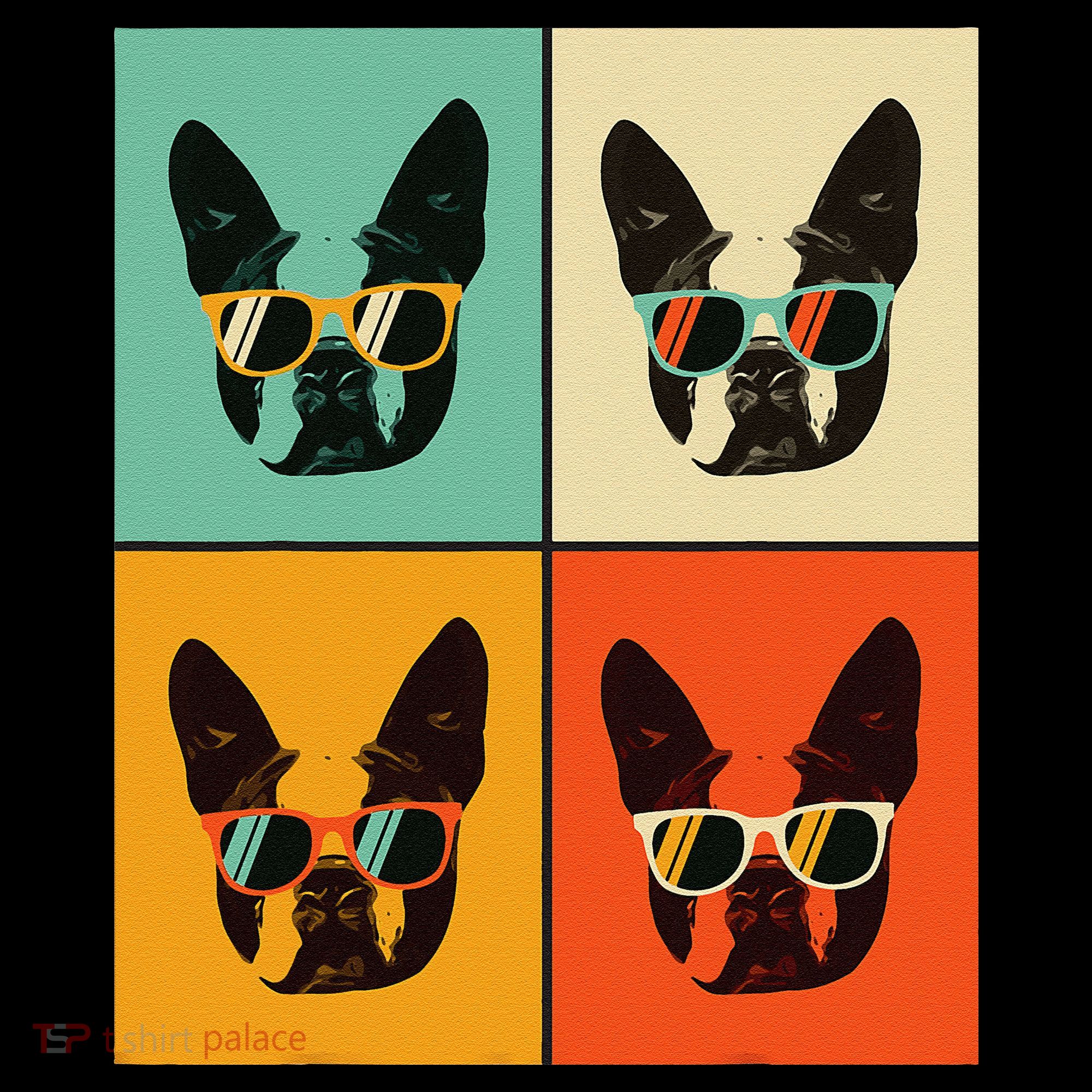 Bostie Dog Lover Gift Funny Boston Terrier With Sunglasses Coffee Mug