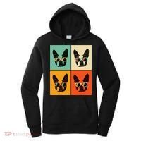 Bostie Dog Lover Gift Funny Boston Terrier With Sunglasses Women's Hoodie thumb 0