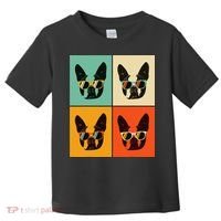 Bostie Dog Lover Gift Funny Boston Terrier With Sunglasses Toddler T-Shirt thumb 0