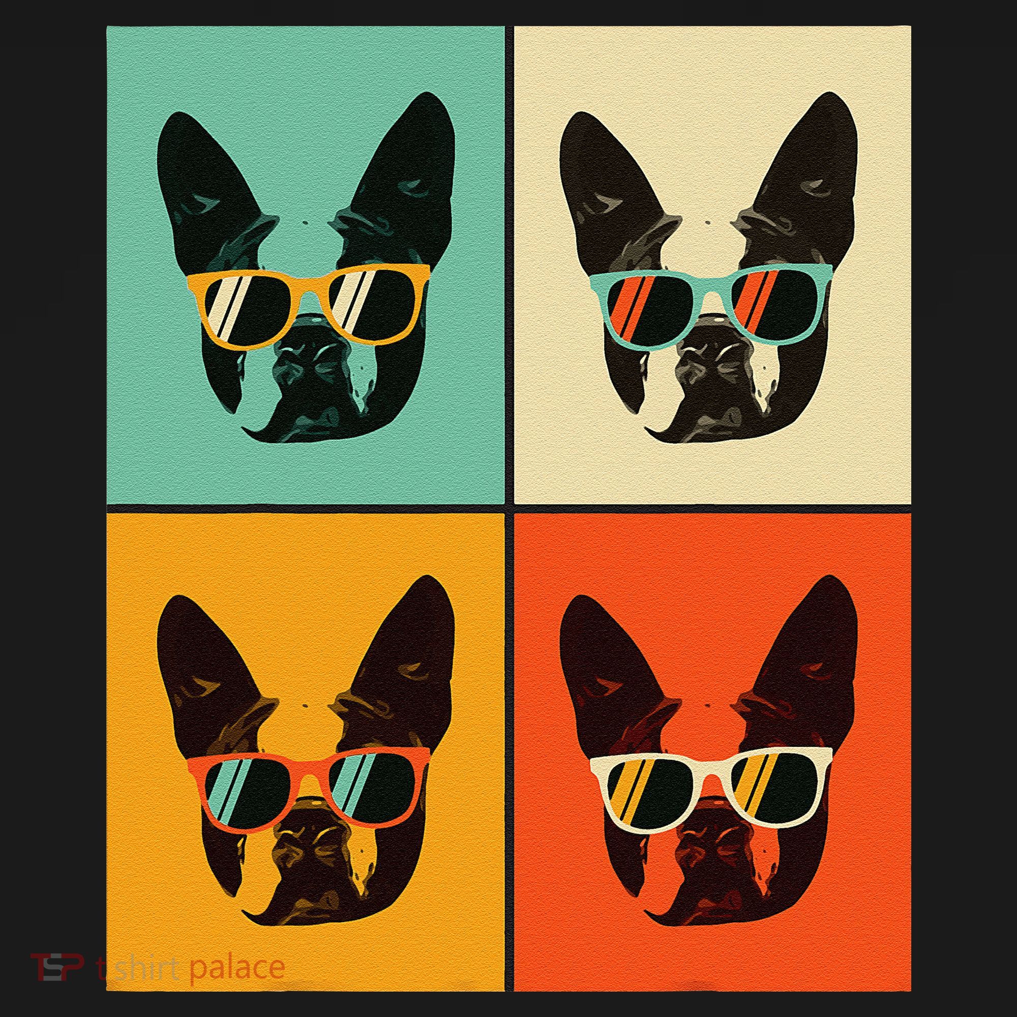 Bostie Dog Lover Gift Funny Boston Terrier With Sunglasses Kids Sweatshirt