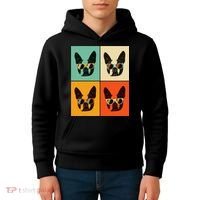 Bostie Dog Lover Gift Funny Boston Terrier With Sunglasses Kids Hoodie thumb 4