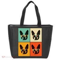 Bostie Dog Lover Gift Funny Boston Terrier With Sunglasses Tote Bag thumb 0