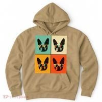 Bostie Dog Lover Gift Funny Boston Terrier With Sunglasses Hoodie thumb 0