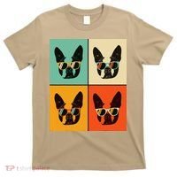 Bostie Dog Lover Gift Funny Boston Terrier With Sunglasses T-Shirt thumb 0