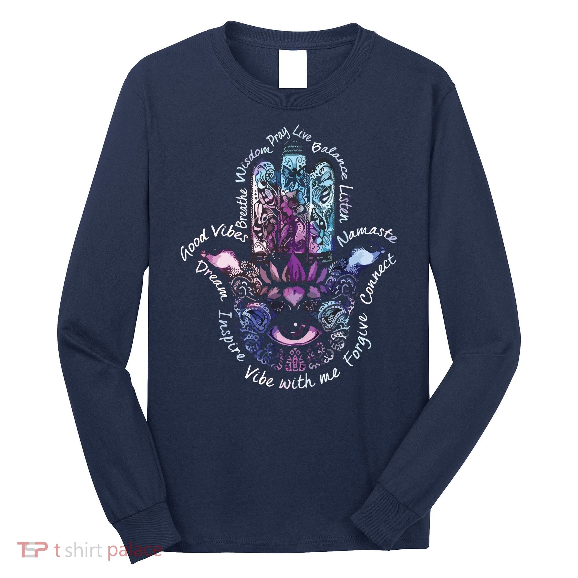 Buddha Dimond Lotus Zen Yogas Long Sleeve Shirt