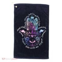 Buddha Dimond Lotus Zen Yogas Golf Towel thumb 0