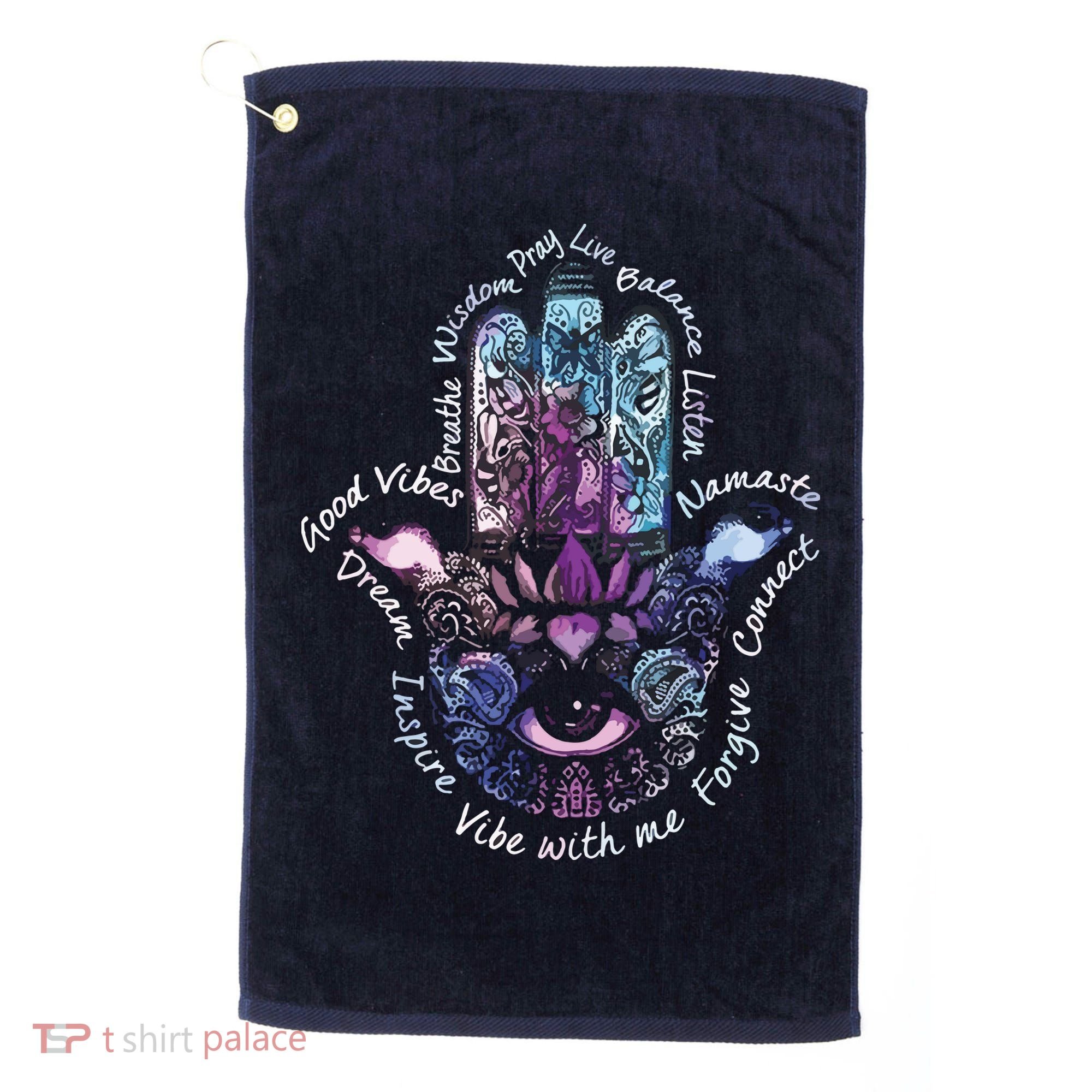 Buddha Dimond Lotus Zen Yogas Golf Towel