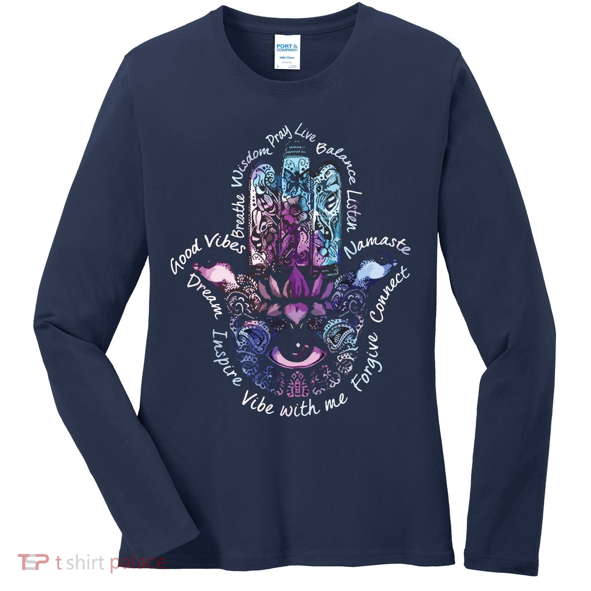 Buddha Dimond Lotus Zen Yogas Women's Long Sleeve Shirt