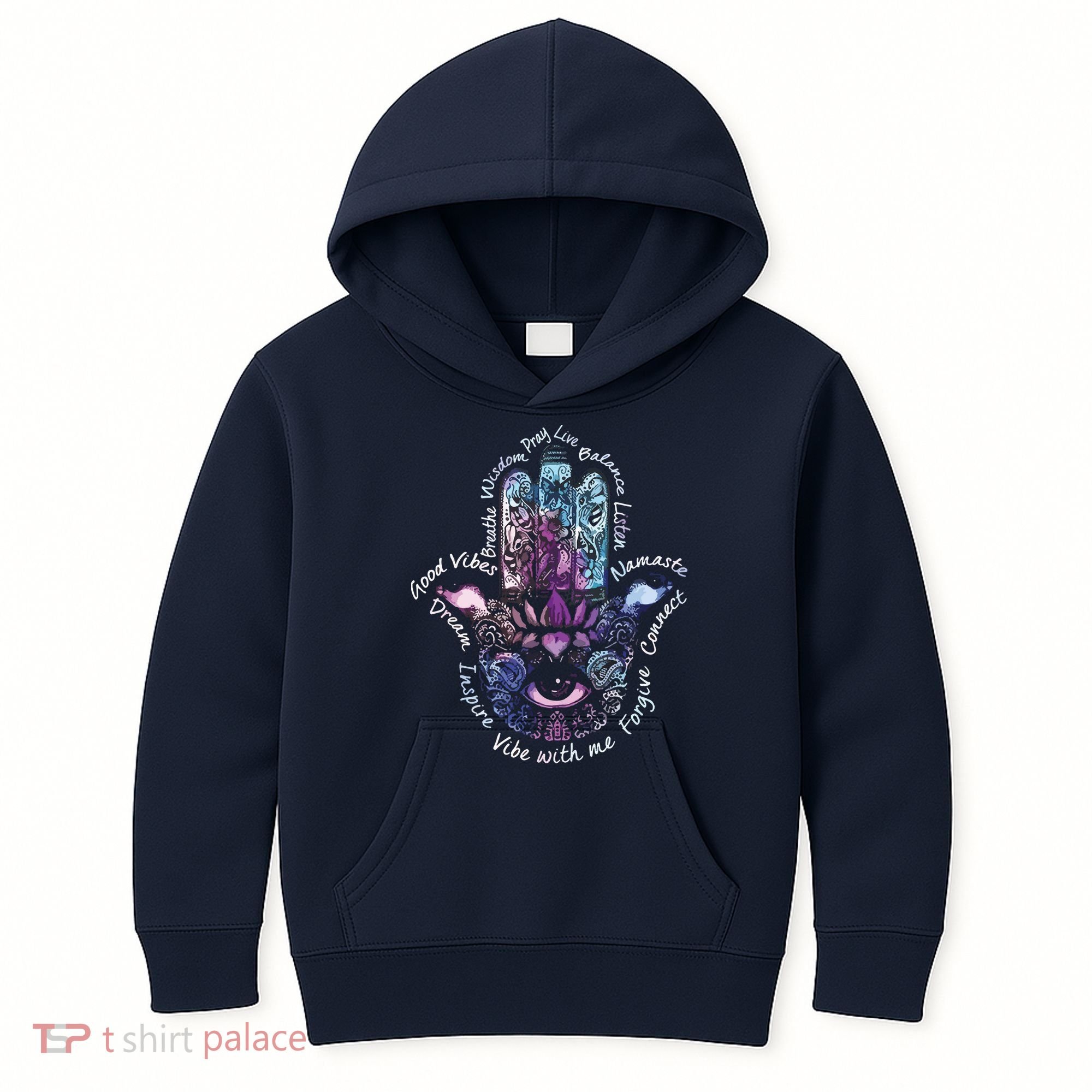Buddha Dimond Lotus Zen Yogas Kids Hoodie
