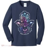 Buddha Dimond Lotus Zen Yogas Kids Long Sleeve Shirt thumb 0