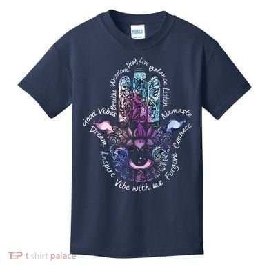 Buddha Dimond Lotus Zen Yogas Kids T-Shirt