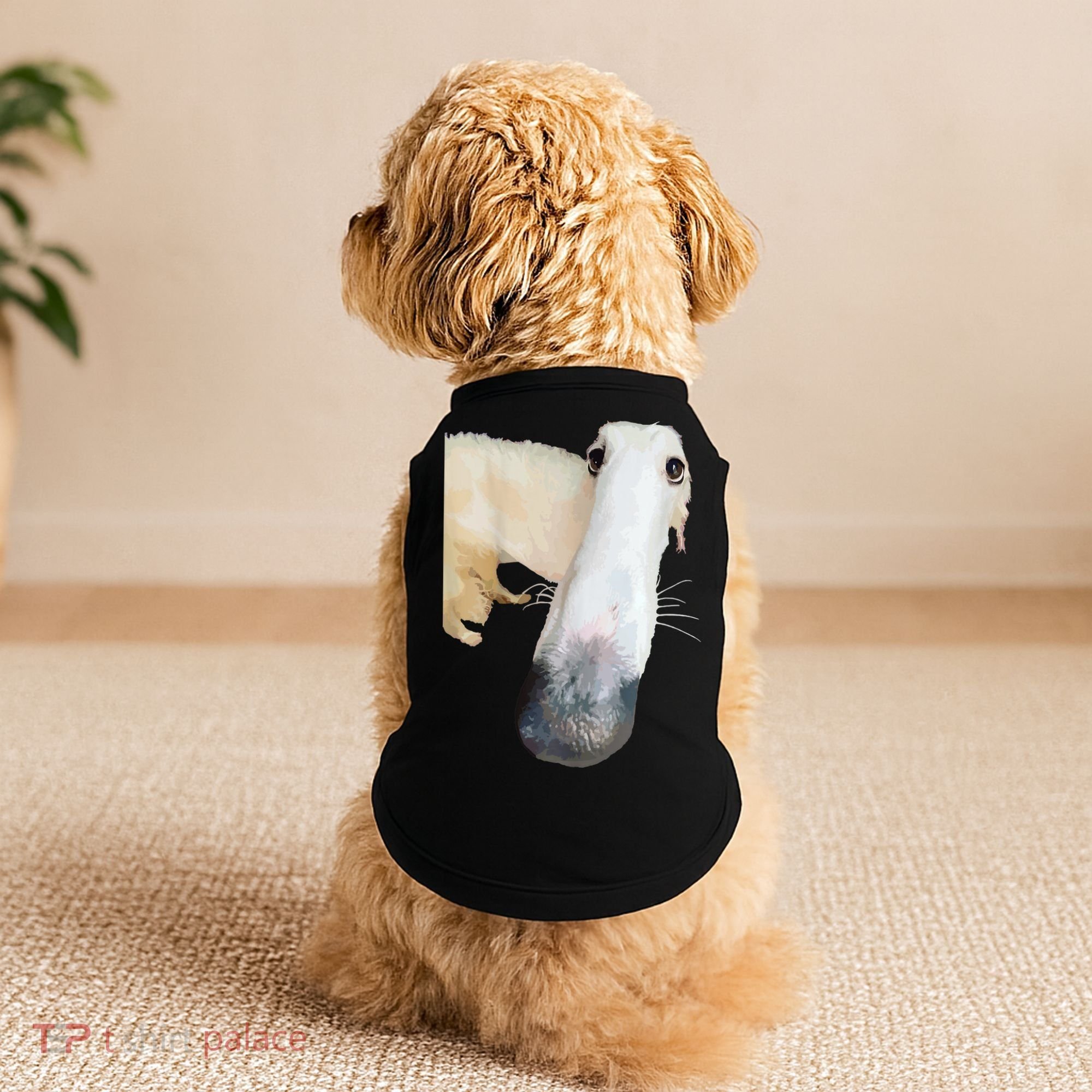 Borzoi Dog Meme Funny Long Nose Borzoi Russian Sighthound Doggie Tank