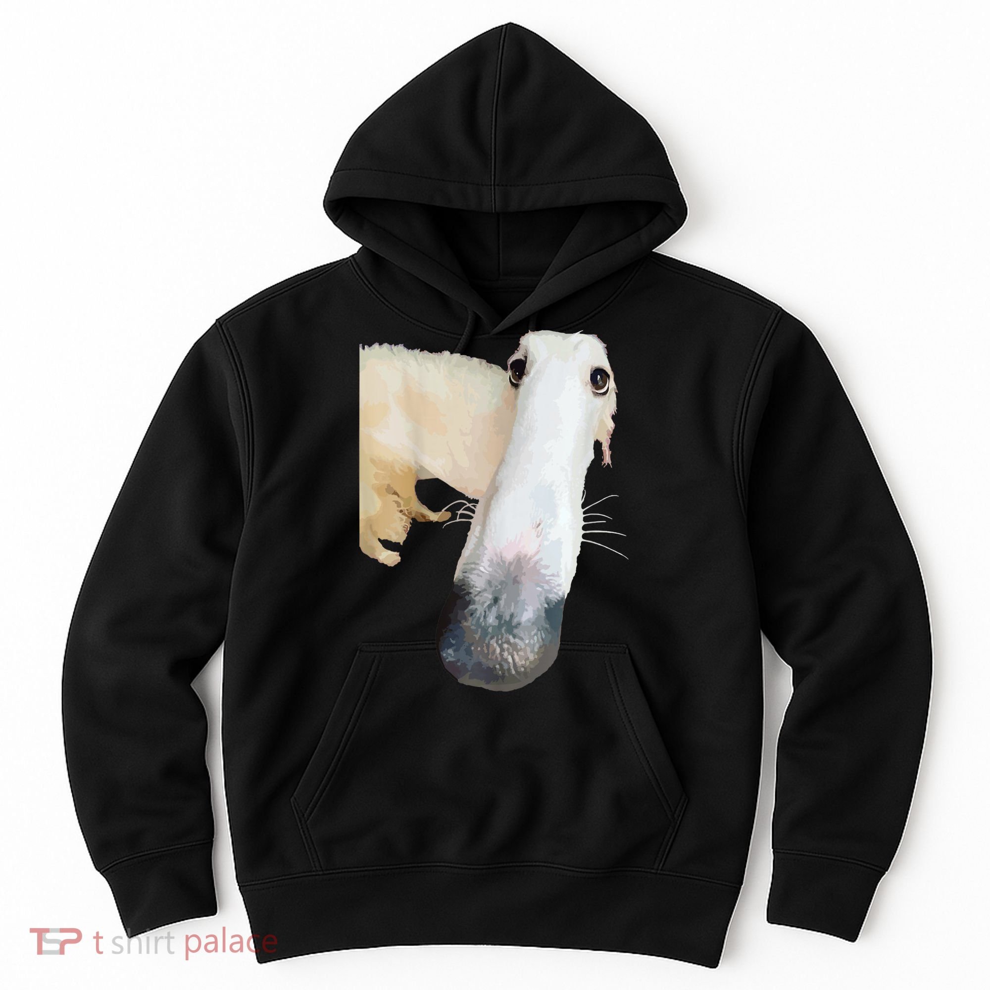 Borzoi Dog Meme Funny Long Nose Borzoi Russian Sighthound Hoodie