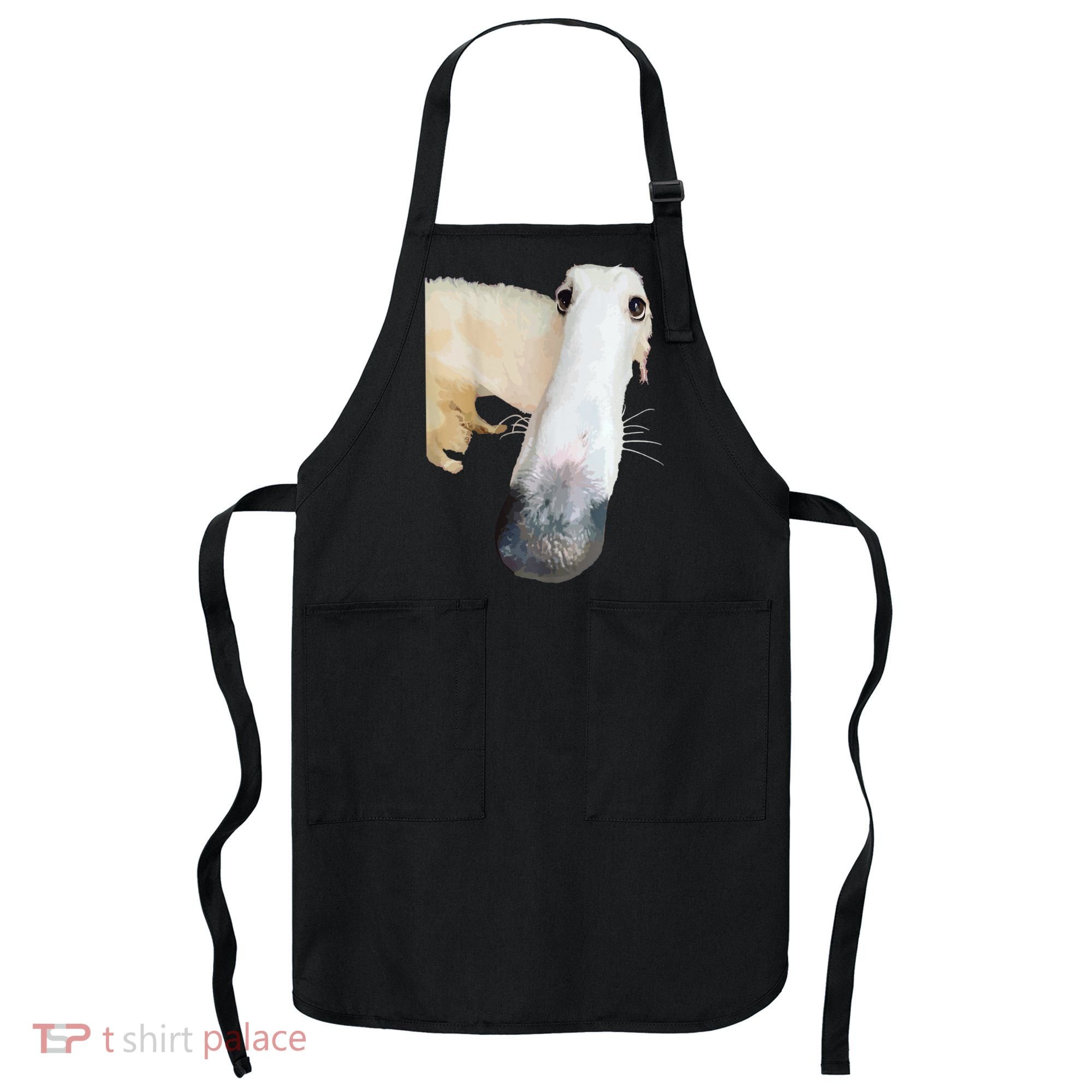 Borzoi Dog Meme Funny Long Nose Borzoi Russian Sighthound Apron