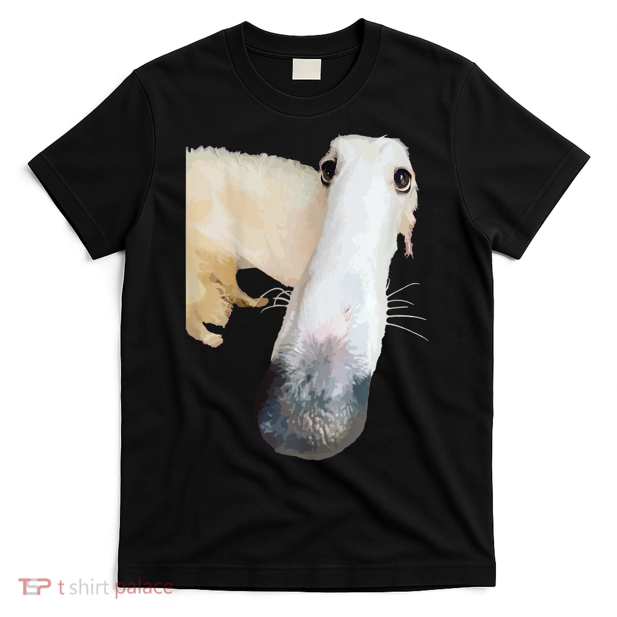 Borzoi Dog Meme Funny Long Nose Borzoi Russian Sighthound T-Shirt