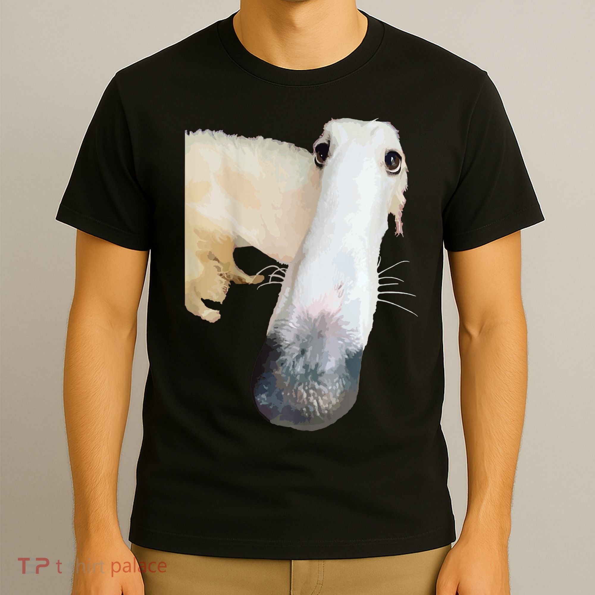 Borzoi Dog Meme Funny Long Nose Borzoi Russian Sighthound T-Shirt
