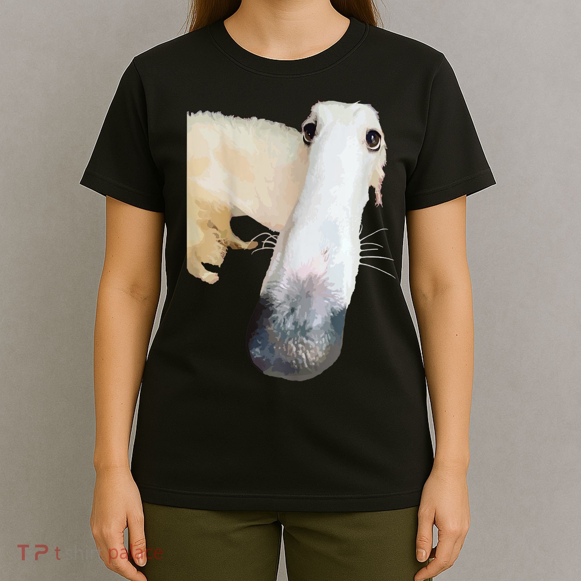 Borzoi Dog Meme Funny Long Nose Borzoi Russian Sighthound T-Shirt