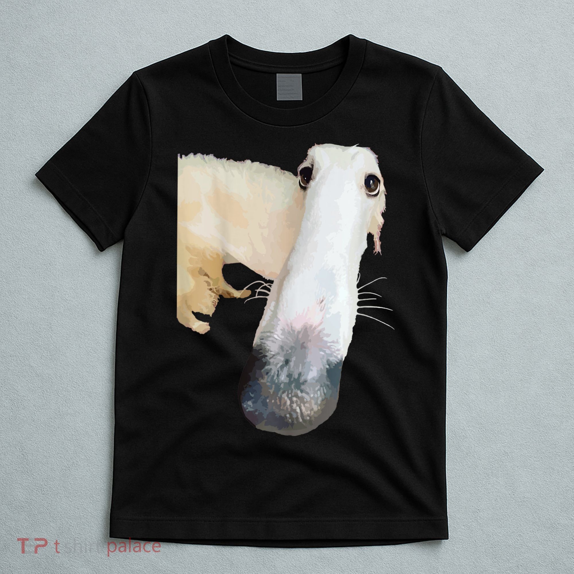 Borzoi Dog Meme Funny Long Nose Borzoi Russian Sighthound T-Shirt