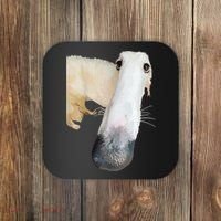 Borzoi Dog Meme Funny Long Nose Borzoi Russian Sighthound Coaster thumb 0