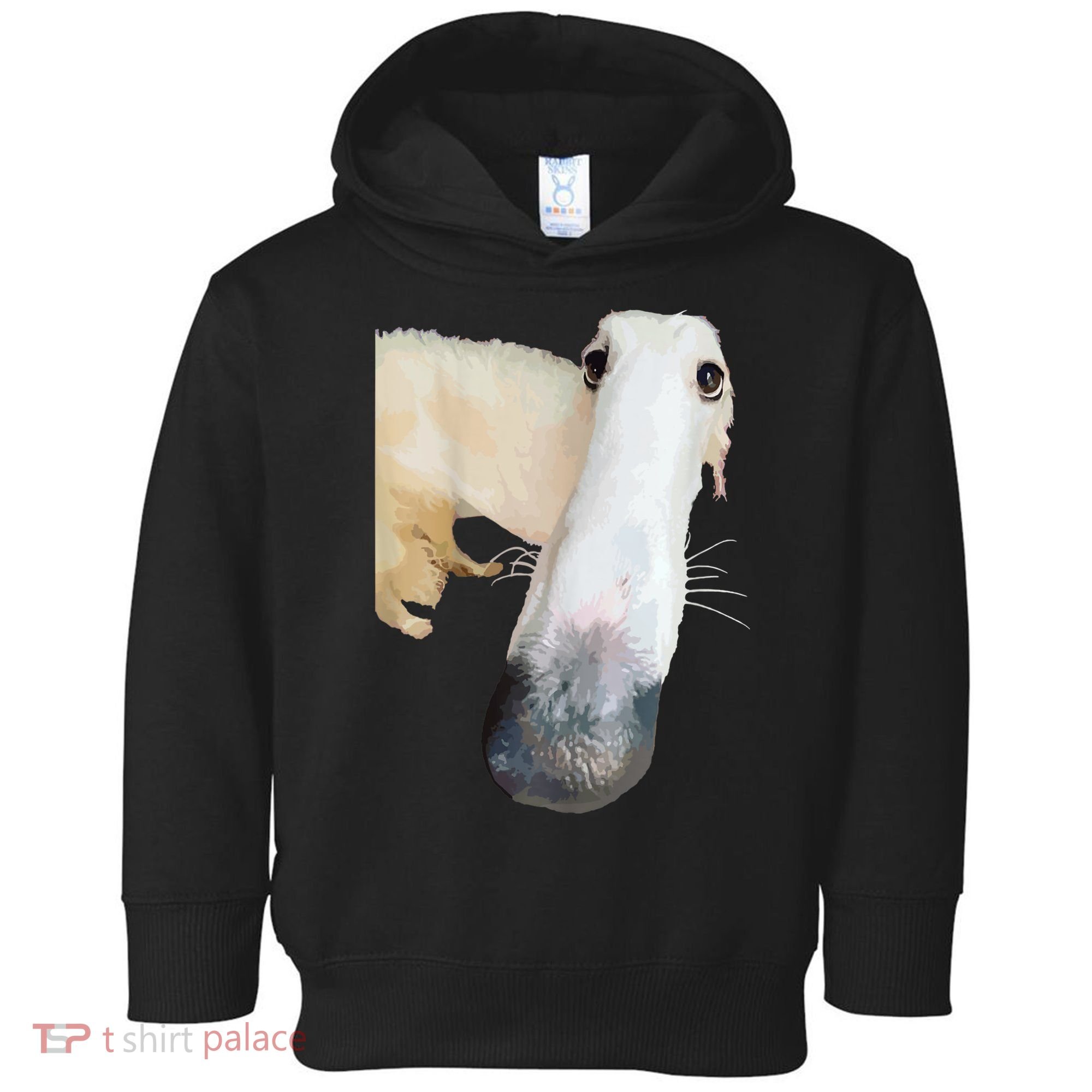 Borzoi Dog Meme Funny Long Nose Borzoi Russian Sighthound Toddler Hoodie