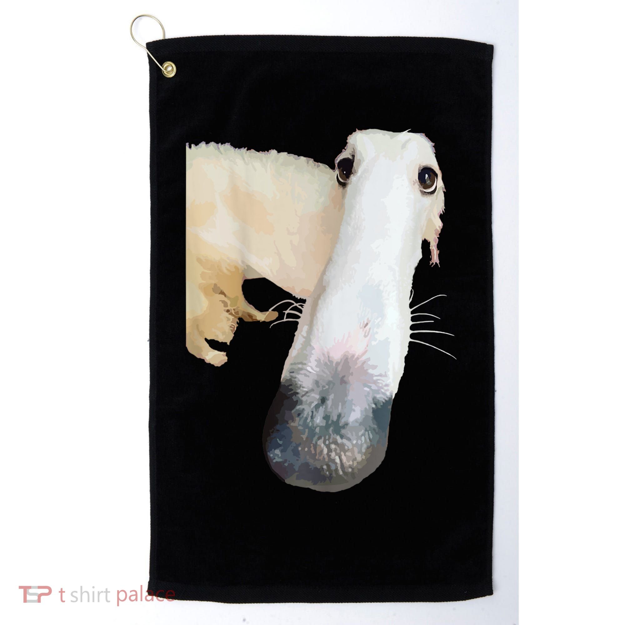 Borzoi Dog Meme Funny Long Nose Borzoi Russian Sighthound Golf Towel