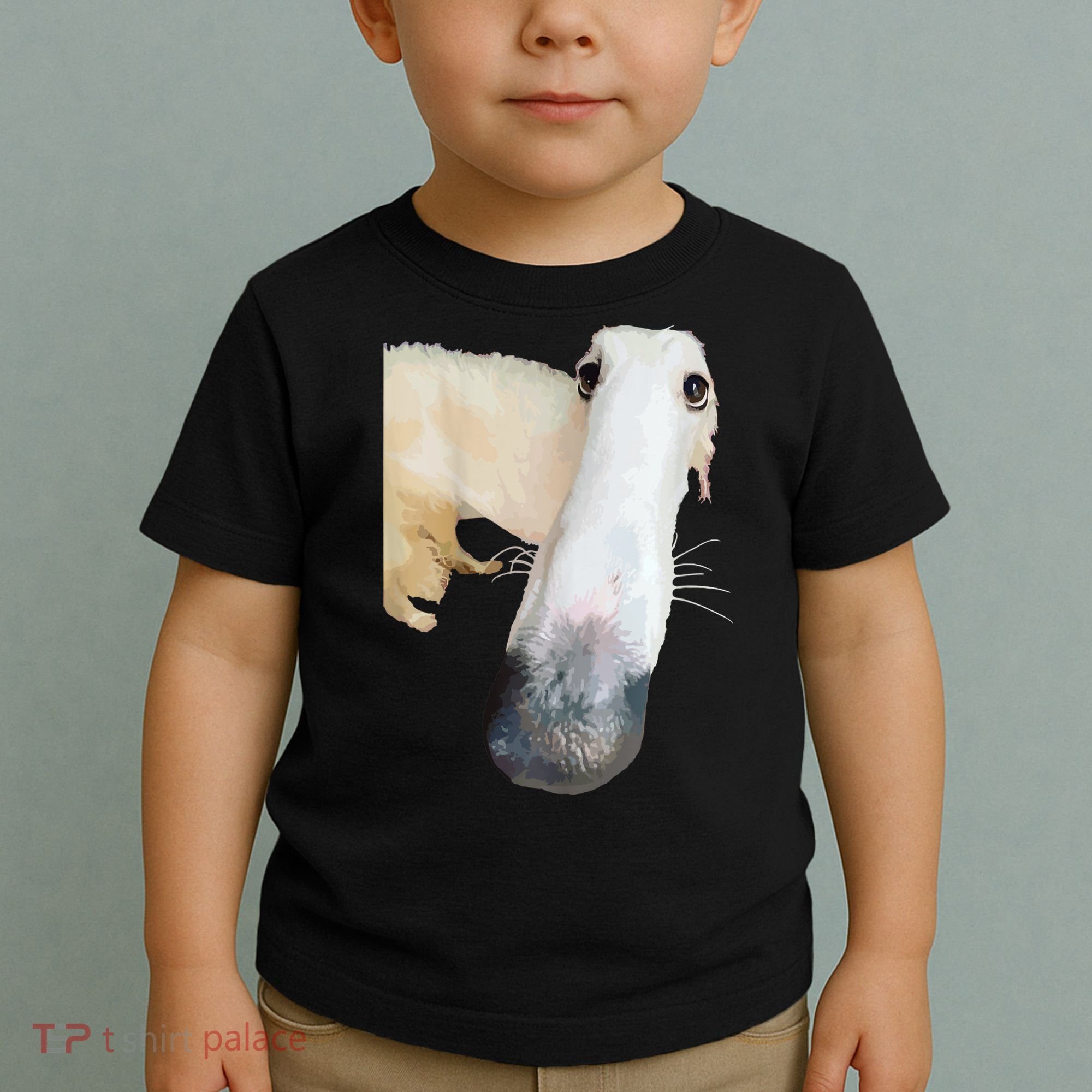 Borzoi Dog Meme Funny Long Nose Borzoi Russian Sighthound Toddler T-Shirt