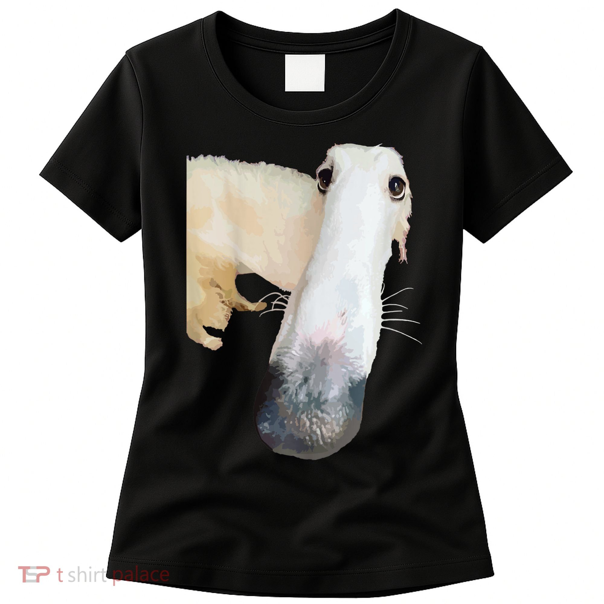 Borzoi Dog Meme Funny Long Nose Borzoi Russian Sighthound Women's T-Shirt