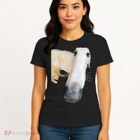 Borzoi Dog Meme Funny Long Nose Borzoi Russian Sighthound Women's T-Shirt thumb 4