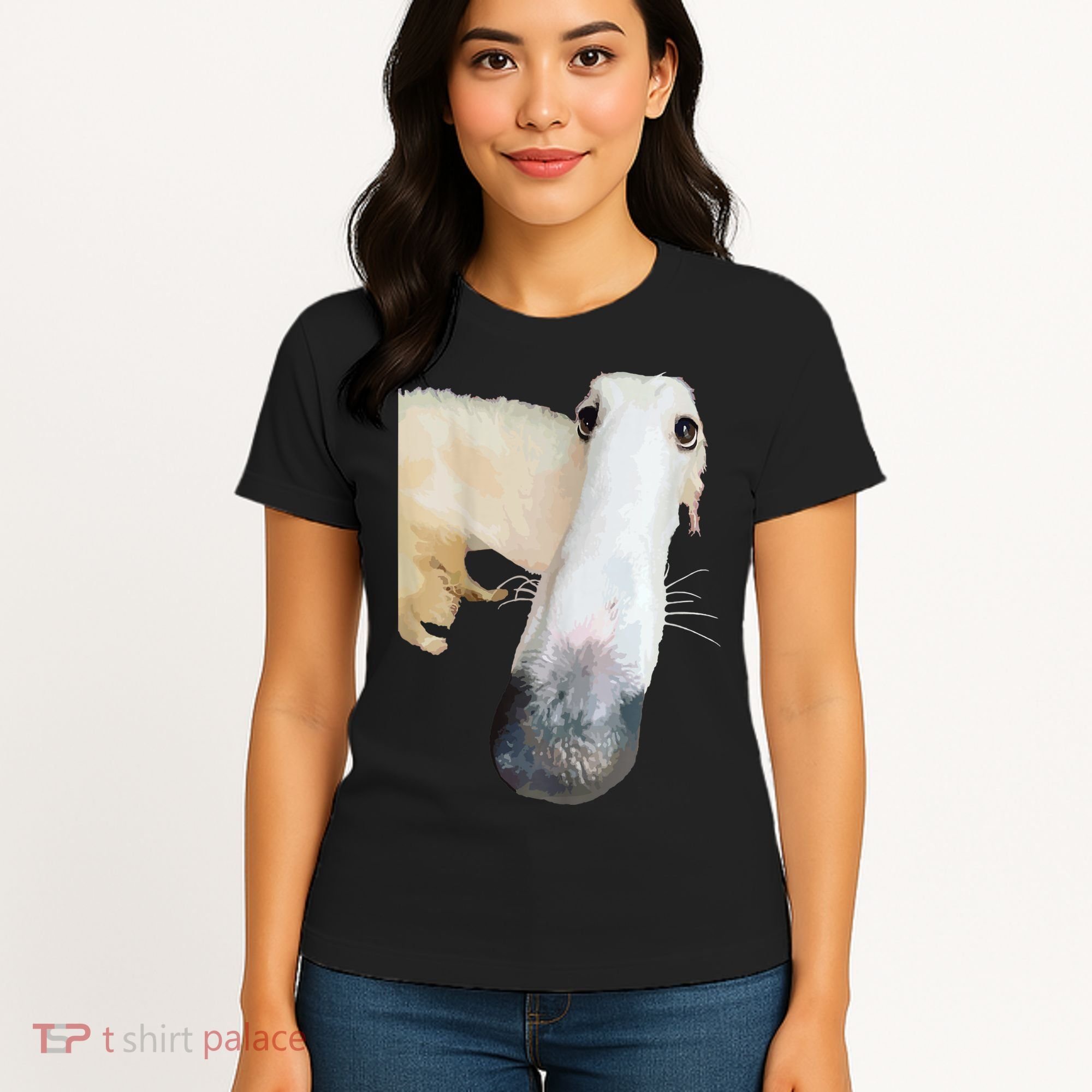 Borzoi Dog Meme Funny Long Nose Borzoi Russian Sighthound Women's T-Shirt