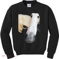 Borzoi Dog Meme Funny Long Nose Borzoi Russian Sighthound Kids Sweatshirt thumb 0