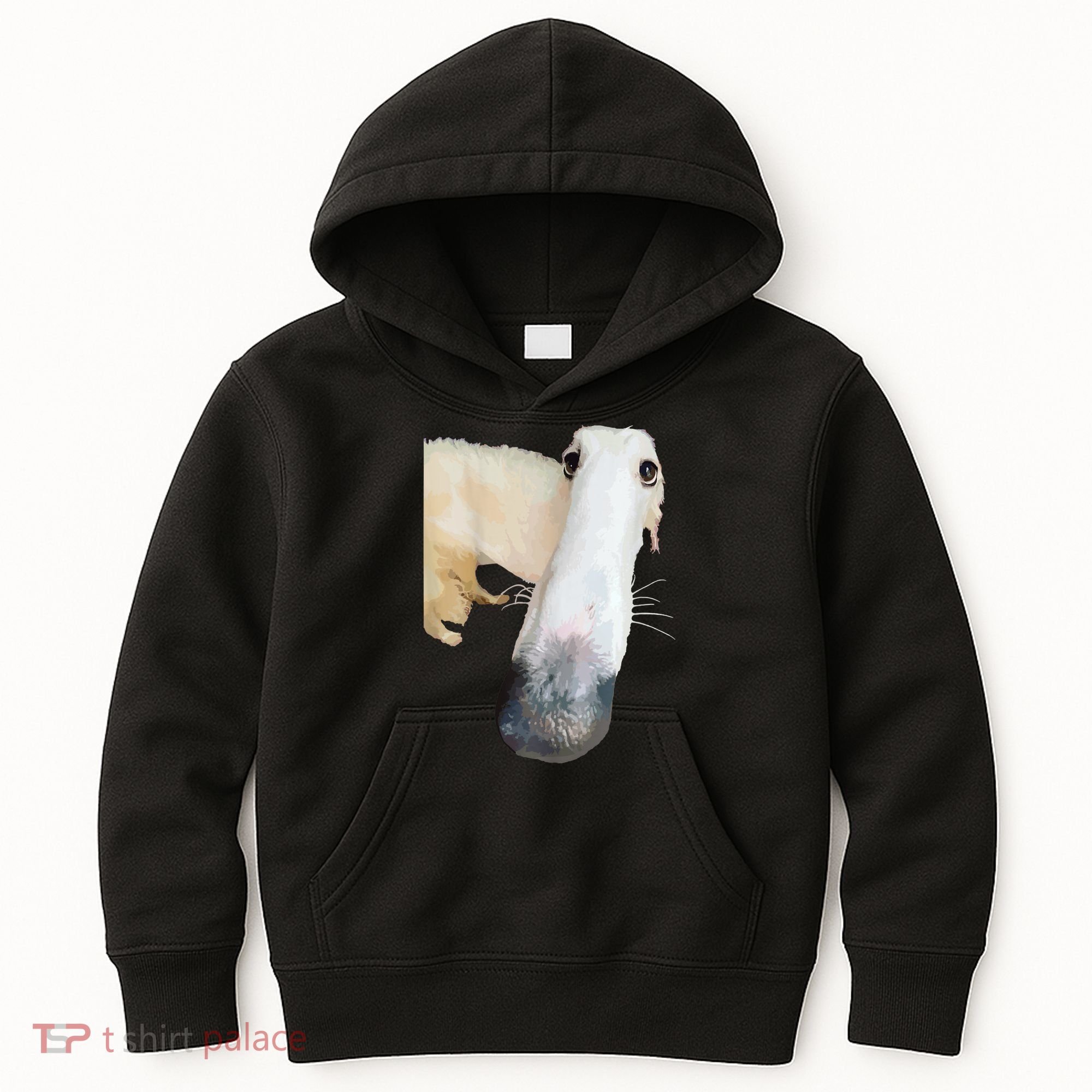 Borzoi Dog Meme Funny Long Nose Borzoi Russian Sighthound Kids Hoodie
