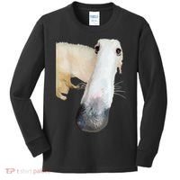 Borzoi Dog Meme Funny Long Nose Borzoi Russian Sighthound Kids Long Sleeve Shirt thumb 0
