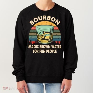 Bourbon Definition Magic Brown Water Retro Bourbon Gift Women's Sweatshirt