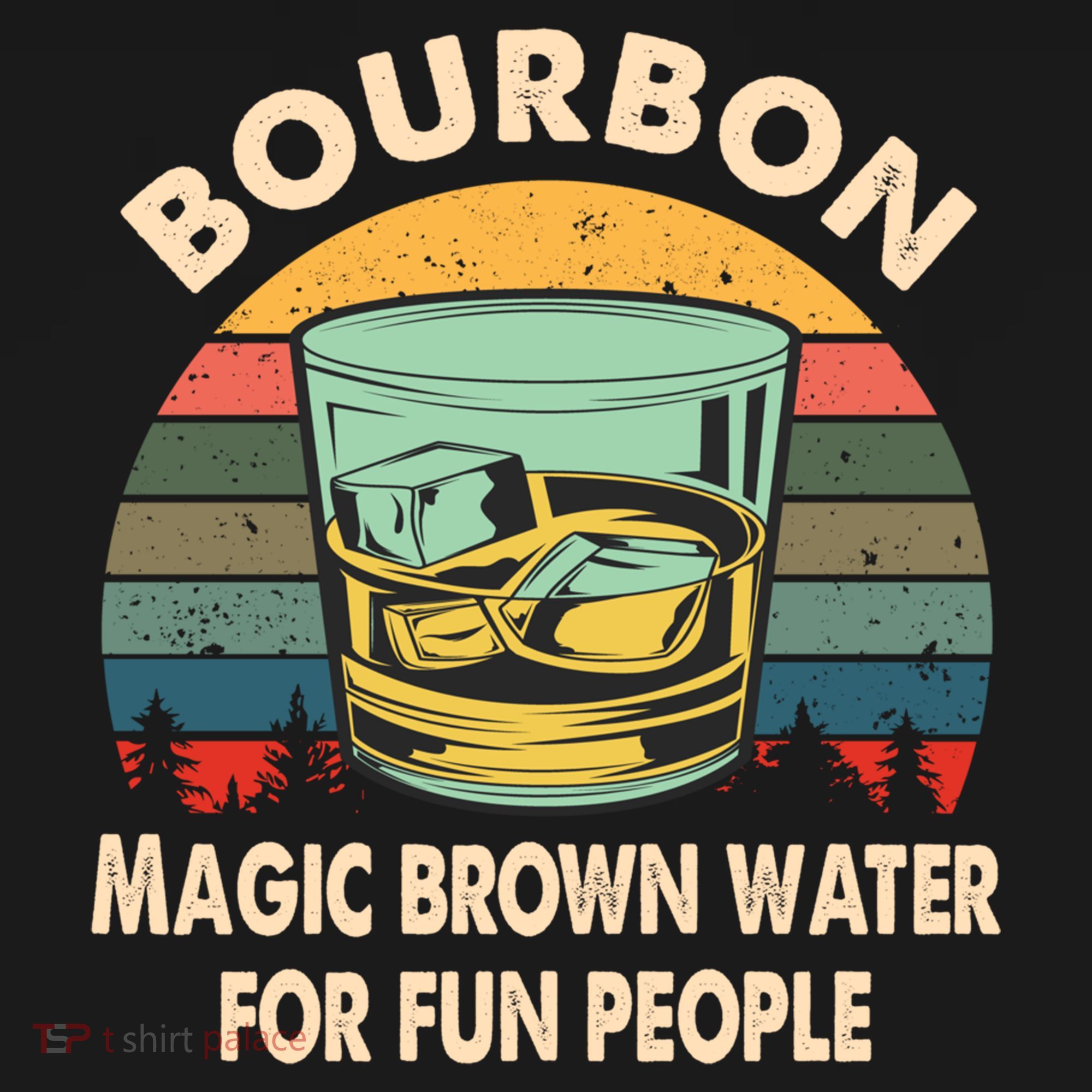 Bourbon Definition Magic Brown Water Retro Bourbon Gift Doggie Tank