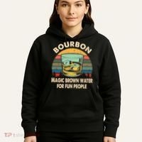 Bourbon Definition Magic Brown Water Retro Bourbon Gift Hoodie thumb 5