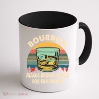 Bourbon Definition Magic Brown Water Retro Bourbon Gift Coffee Mug thumb 1