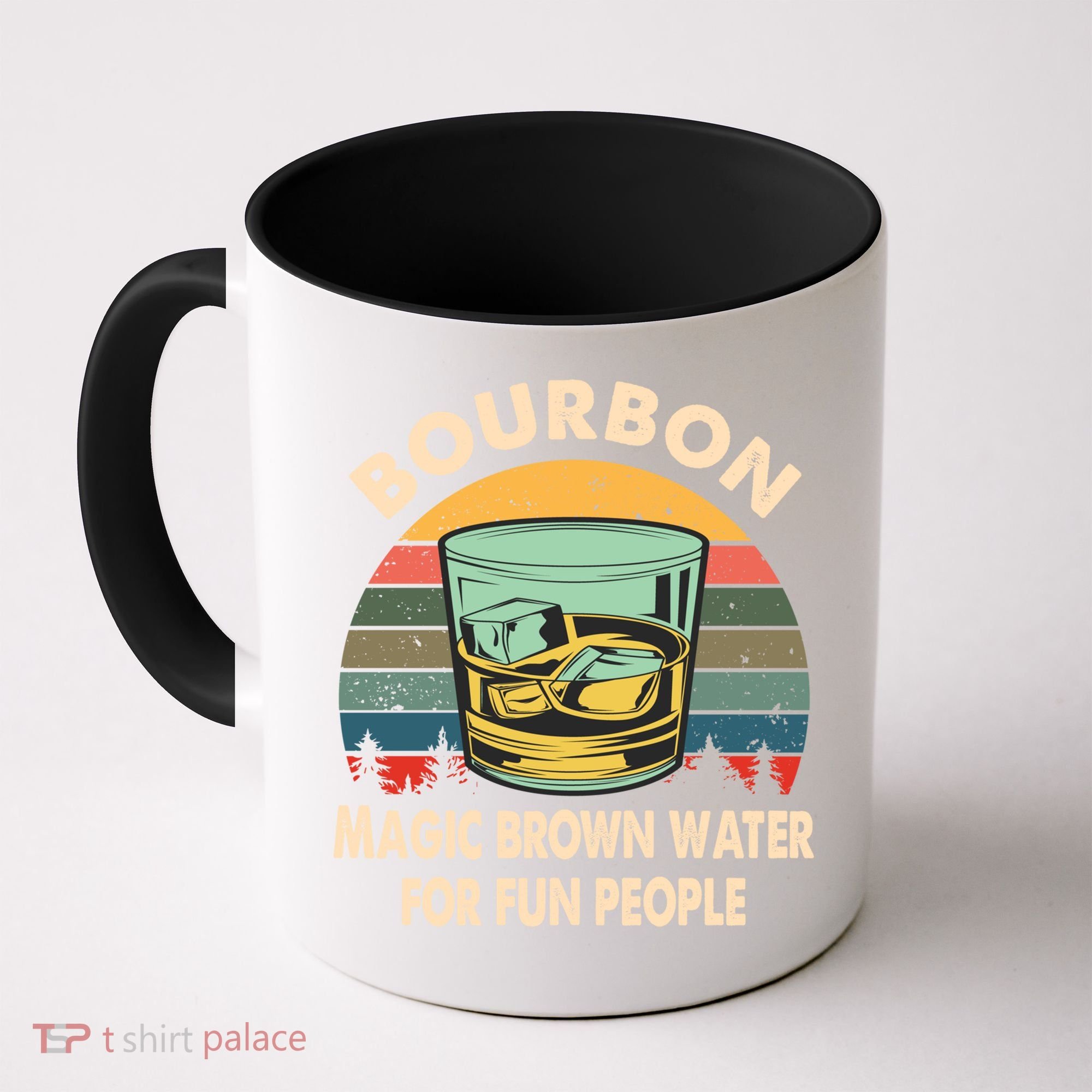 Bourbon Definition Magic Brown Water Retro Bourbon Gift Coffee Mug
