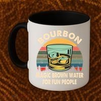 Bourbon Definition Magic Brown Water Retro Bourbon Gift Coffee Mug thumb 2